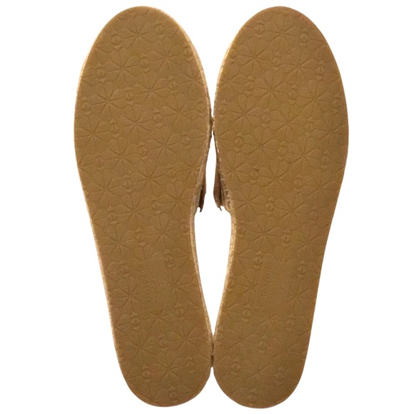 Kate Spade Giovanna Espadrille Slide Flats Gold Metallic Leather Size: 7.5 - Picture 11 of 15